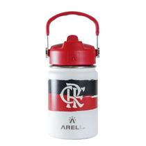Garrafa Térmica Do Flamengo Arell Portatil Straw Flask 355ml