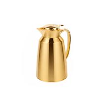 Garrafa Termica Dourada Bule Gatilho 1L Servir Cafe Cha Garrafa Termica Dourada Bule Gatilho 1L Servir Cafe Cha