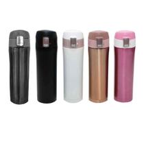 Garrafa Térmica Dupla Camada Inox c/ Tampa e Trava 500ml Agua Academia Fitness Escola Passeio Garrafa Térmica Dupla Camada Inox c/ Tampa e Trava 500ml Agua Academia Fitness Escola Passeio