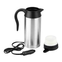 Garrafa Térmica Elétrica De Aço Inoxidável 12V Para Carro 750ml Com Aquecimento via Acendedor De Garrafa Térmica Elétrica De Aço Inoxidável 12V Para Carro 750ml Com Aquecimento via Acendedor De