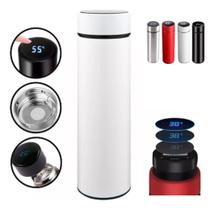 Garrafa Térmica Em Aço Inox Com Termômetro Led Digital 400ml