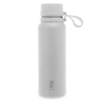 Garrafa térmica em aço inox Lyor Explorer 650ml branco
