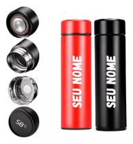 Garrafa Térmica em Aço Inox, Personalizada, Led Digital 500ml