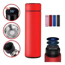 Garrafa Térmica Em Aço Inox Visor Temperatura Digital Led 500ml Garrafa Térmica Em Aço Inox Visor Temperatura Digital Led 500ml