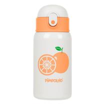 Garrafa Térmica Em Inox Infantil Bebê 400ml Com Canudo de Silicone - Pimpolho Baby