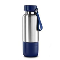 Garrafa Térmica em Inox Porta Comprimidos Parede Dupla 500ml Com Copo - ASIA IMPORT Garrafa Térmica em Inox Porta Comprimidos Parede Dupla 500ml Com Copo - ASIA IMPORT