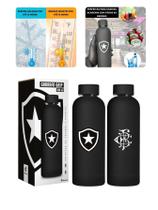 Garrafa Térmica Emborrachado Grip 500Ml Água Quente Frio Garrafa Térmica Emborrachado Grip 500Ml Água Quente Frio