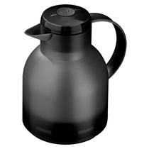 Garrafa Térmica Emsa Samba Quick Press Preta Translúcida - 1 Litro