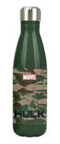 Garrafa Térmica Escolar Incrível Hulk Herói Camuflada 500ml
