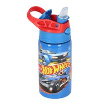 Garrafa Termica Escolar Inox Garrafinha Menino Hot Wheels