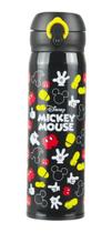 Garrafa Térmica Escolar Menino Preta Mickey Mouse 400ml