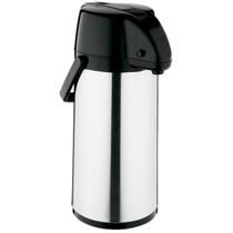 Garrafa Térmica Exclusiva 1,9 Litros Inox e preto Soprano