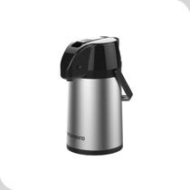 Garrafa Termica Exclusiva Inox Pressão 1 Litro Café Cha Soprano
