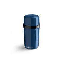 Garrafa Térmica Fano 250ml Azul Metalizado 89010 - Unitermi Garrafa Térmica Fano 250ml Azul Metalizado 89010 - Unitermi