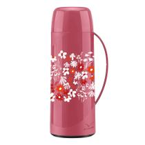 Garrafa Térmica Firenze 1L Flores Rosa Dust Invicta