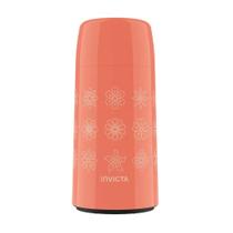 Garrafa Térmica Firenze Mini 250ml Flores Pêssego Invicta