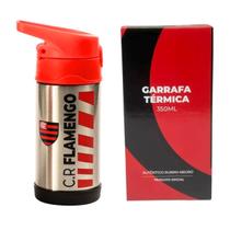 Garrafa Térmica Flamengo 350ml Original Mengão Aço Inox Com Canudo Squeeze Ideal Para Escola Trabalho e Passeios Clio Garrafa Térmica Flamengo 350ml Original Mengão Aço Inox Com Canudo Squeeze Ideal Para Escola Trabalho e Passeios Clio