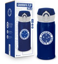 Garrafa térmica flip 300ml times - cruzeiro - brasfoot