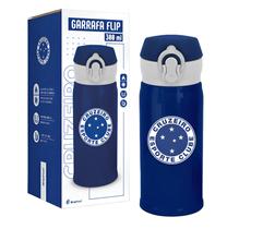 Garrafa térmica flip 300ml times - cruzeiro