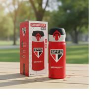 Garrafa térmica flip 300ml times - são paulo - brasfoot