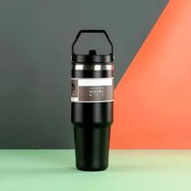 Garrafa Térmica Flip Squeeze Alça Canudo Academia Escrit Pre