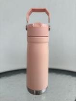 Garrafa Térmica Flip Straw 650ml Canudo E Alça Com Logo