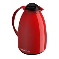 Garrafa Térmica Florença 650ml Vermelha com Ampola de Vidro e Plástico Injetado Bico Antigota e Alça Garrafa Térmica Florença 650ml Vermelha com Ampola de Vidro e Plástico Injetado Bico Antigota e Alça