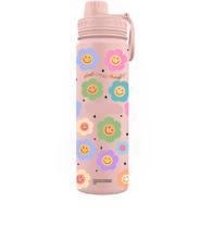 Garrafa Térmica Fresh 650ml Rosa Smile Flowers - Gocase 0016