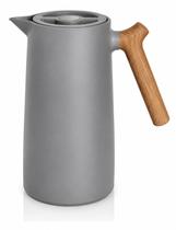 Garrafa Térmica Fuji Cinza 1L Cabo Amadeirado Garrafa Térmica Fuji Cinza 1L Cabo Amadeirado