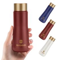 Garrafa térmica GIOGD Slim Mini isolada a vácuo 180mL vermelha
