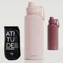 Garrafa Térmica Gocase Edição Especial Glitter 950ml - Kit Kit Glitter Salmao