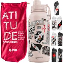 Garrafa Térmica Gocase Fresh 950ml Oficial do Vasco com saquinho protetor - KIT