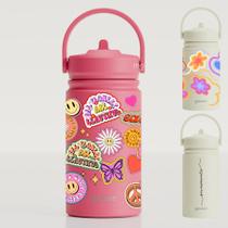 Garrafa Térmica Gocase MINI 350ml Estampas Cor:Good Vibes Stickers - MELANCIA