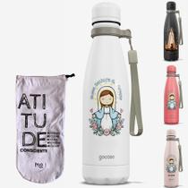 Garrafa Térmica Gocase Urban 500ml Religiosa Fé Cristã - Kit Ns Gracas - Branca