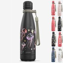 Garrafa Térmica Gocase URBAN Original 500ml Estampas Cor:Jellyfish Drawing - Preta