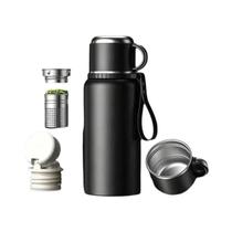 Garrafa Térmica Grande De Aço Inoxidável 1L Com Parede Dupla a Vácuo, À Prova De Vazamentos, Com Garrafa Térmica Grande De Aço Inoxidável 1L Com Parede Dupla a Vácuo, À Prova De Vazamentos, Com