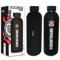 Garrafa termica grip 500ml emborrachado times - corinthians