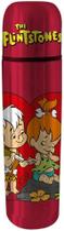 Garrafa Térmica Hanna Barbera Flintstones Peeble And Bam Bam Fundo Vermelho em Aço Inox Garrafa Térmica Hanna Barbera Flintstones Peeble And Bam Bam Fundo Vermelho em Aço Inox