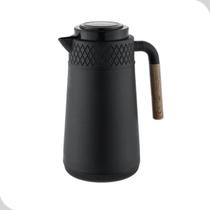 Garrafa Térmica Hauskraft La Ville Preta 1L com Ampola de Vidro e Alça