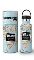 Garrafa termica hydra 500ml academia mapa viajar pelo mundo - Brasfoot Presentes