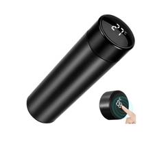 Garrafa Térmica Indicador De Temperatura Digital 470 Ml Portátil academia praia corrida ciclismo água termal