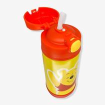 Garrafa térmica infantil click c/canudo 300ml winnie the pooh - zona criativa