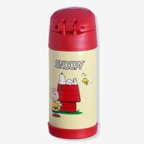 Garrafa Térmica Infantil Click Canudo 300ml Snoopy e Amigos Garrafa Térmica Infantil Click Canudo 300ml Snoopy e Amigos