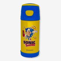 Garrafa Térmica Infantil Click Canudo 350ml Sonic - Zonacriativa