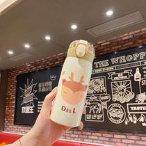 Garrafa Térmica Infantil Com Canudo Aço Inox Água,suco Vácuo