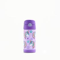 Garrafa Térmica Infantil Funtainer F401 Unicórnio Brilhante Thermos - 355ml