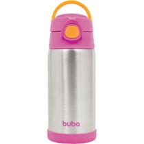 Garrafa térmica Infantil Inox Canudo Silicone Buba