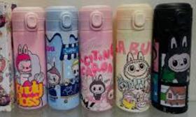 Garrafa Térmica Infantil Inox Tampa Personagem Fofo Kids