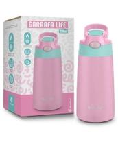 Garrafa Térmica Infantil Life Rosa 350ml - Brasfoot
