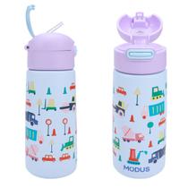 Garrafa Térmica Infantil Modus Inox 500ml Com Canudo Isolamento A Vácuo Parede Dupla Água Suco Leite Café Criança Garrafa Térmica Infantil Modus Inox 500ml Com Canudo Isolamento A Vácuo Parede Dupla Água Suco Leite Café Criança